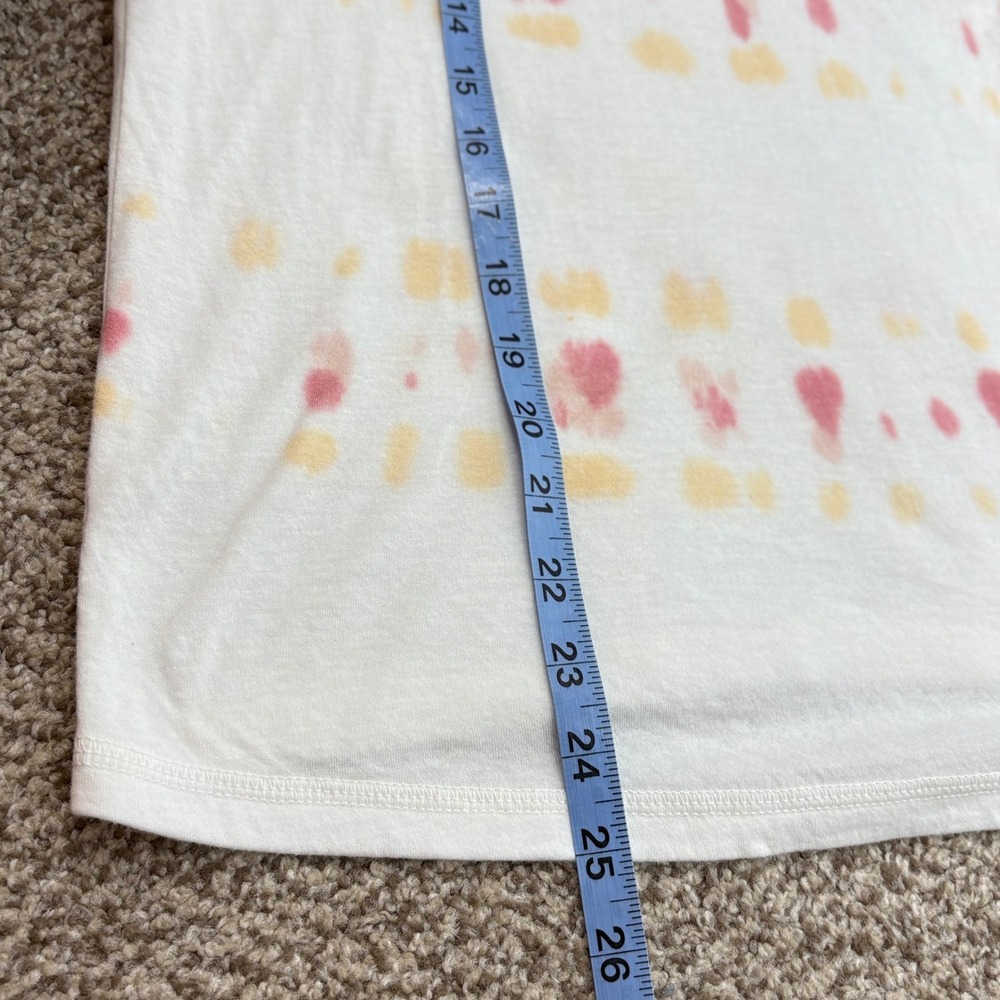Faherty Tie Dye T Shirt Women S White Short Sleeve Peru - Picture 10 of 12